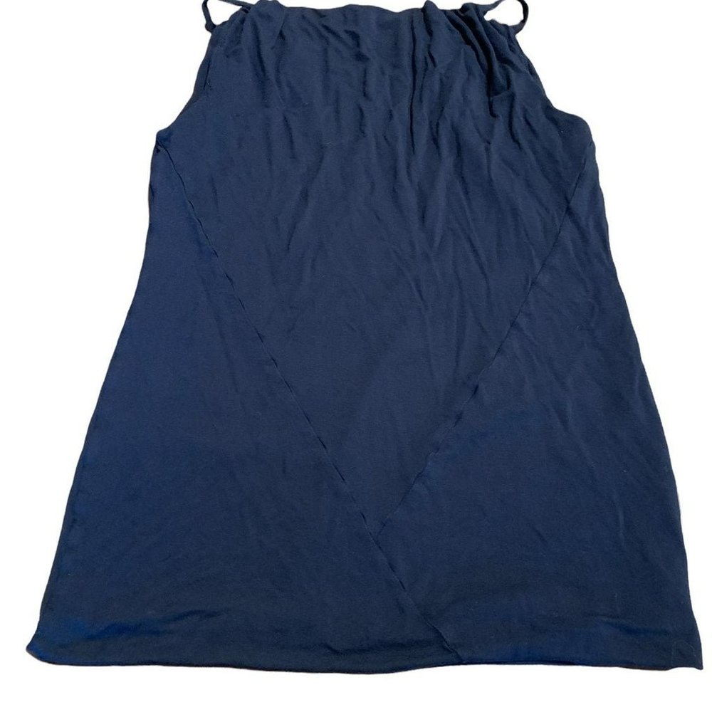 CAbi Navy Halter Style Top Style 786 Size XS